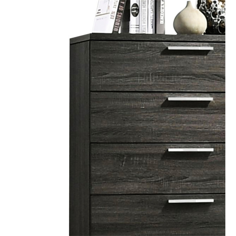 Commode en chêne gris Lantha