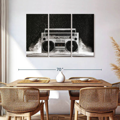 Boombox argenté Abarca 1980