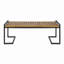 Banc industriel en bois et métal-642539212