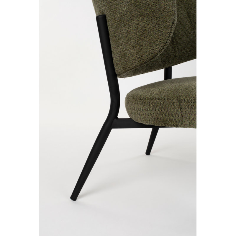 Sanne Lounge Chair, Green Gray Polyester
