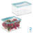 iDesign Small Food Storage Box with Airtight Seal for Kitchen or Pantry Storage - Set of 2 - Clear