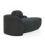Canapé-lit moderne simple ovale avec dossier intégré, accoudoir latéral et coussin pour espaces de vie compacts-1244542297