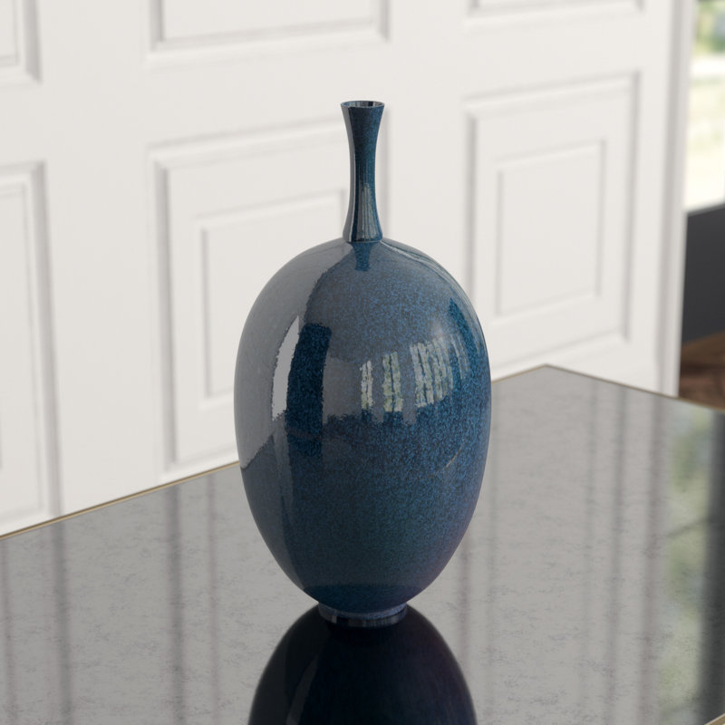 Ovoid Vase-Celestial-Sm, Celestial