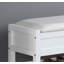 Banc avec rangement pour chaussures Rouen, blanc