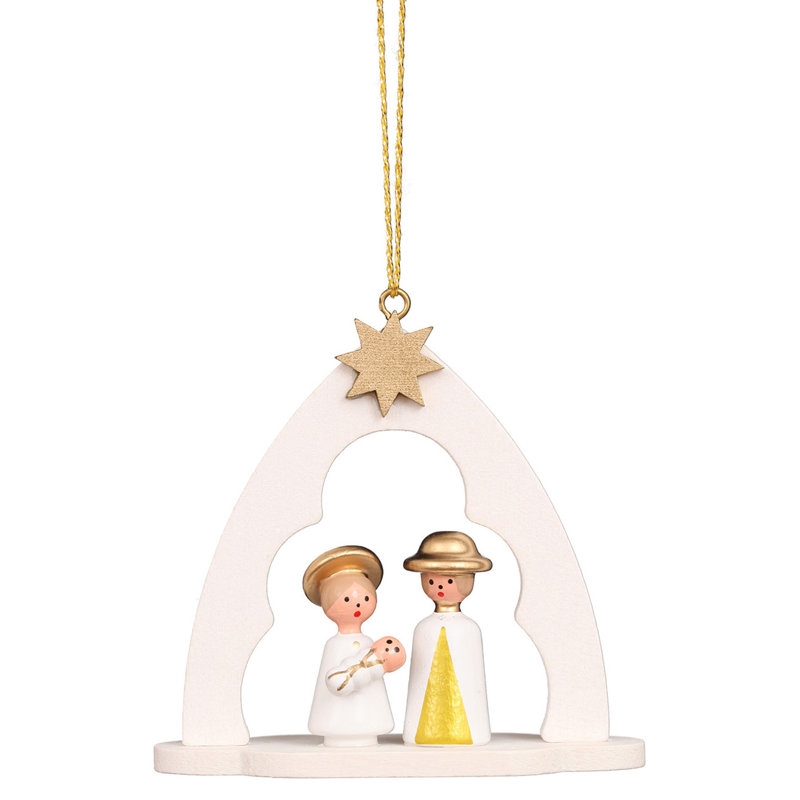2.75'' Handmade Wood Hanging Figurine Ornament