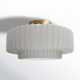 Single Light Ceramic LED Semi Flush Mount