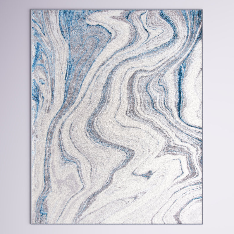 Benisch Performance Abstract Rug, Rectangle 9' x 12'