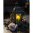 Large Candle Lanterns Decorative Indoor, 14.4" Outdoor Lantern With Clear Glass, Vintage Metal Candle Holders In Black