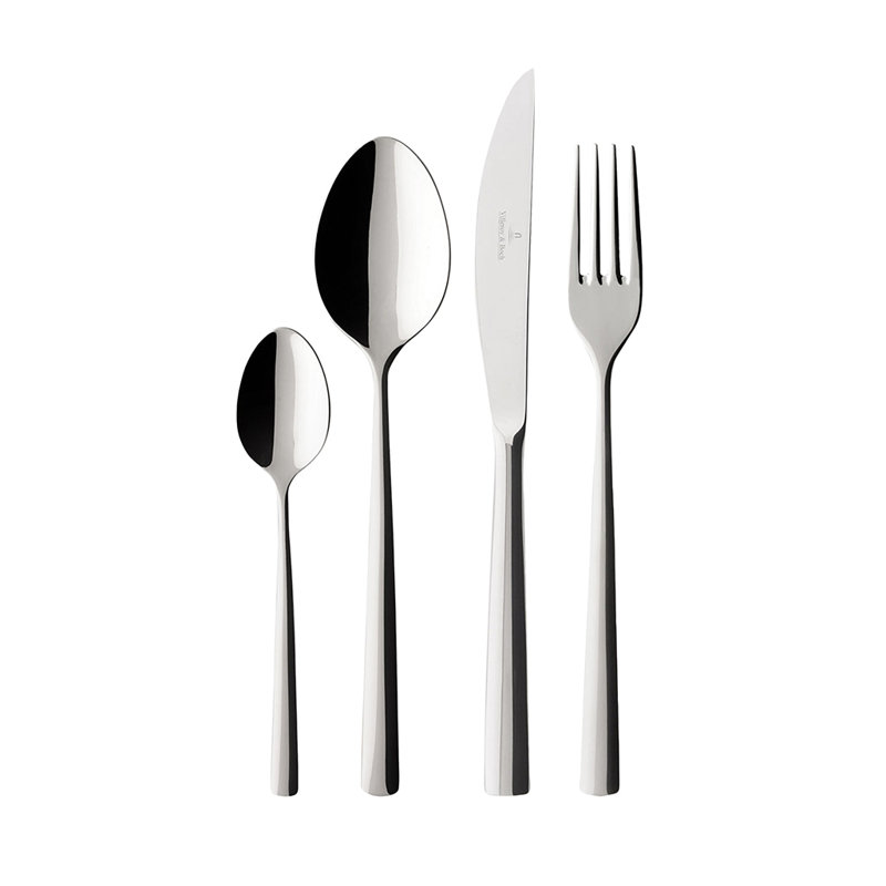 Piemont 24 Piece 18/10 Stainless Steel Cutlery Set, Service for 6