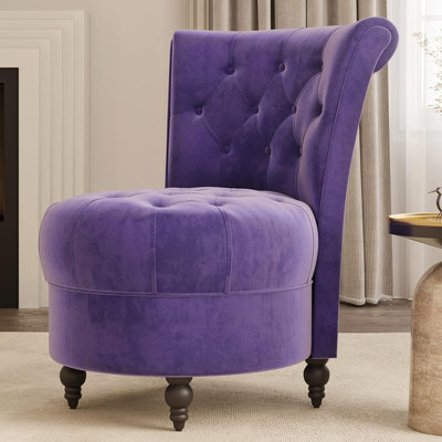 Akeeyla Velvet Barrel Chair