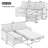 Upholstered Sectional Left Hand Facing-2117099062