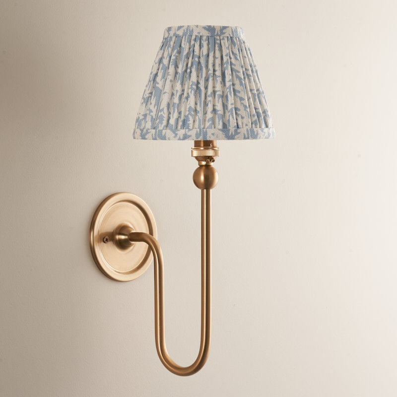 Santiago Armed Sconce, Blue, 37cm H x 16cm W x 22cm D