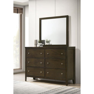 Commode 6 tiroirs avec miroir Ingenito
