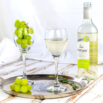 Argon Tableware - Classic White Wine Glasses - 245ml - Clear