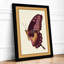Plum Butterfly Study Botanical - Framed Print-244372330-244372334