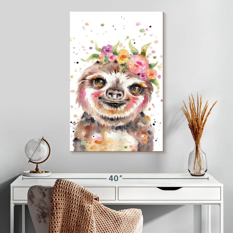 Brampt Little Sloth, 30" H x 20" W