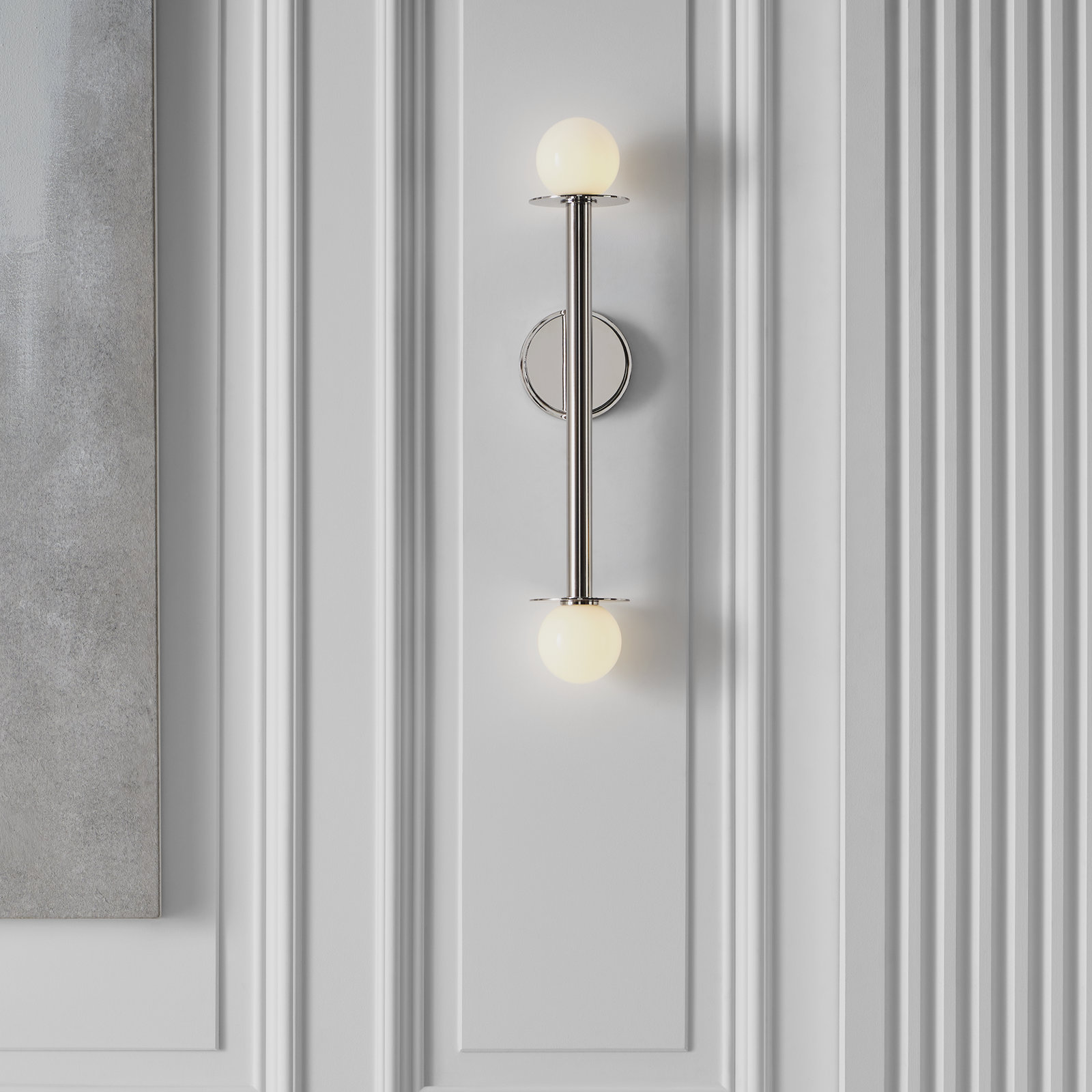Allegra 2-Light Wall Sconce, Polished Nickel
