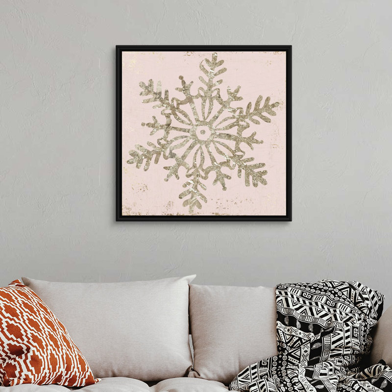 "Winter Favors III", reproduction d’art sur toile, Cadre noir, 38" H x 38" W x 1.75" D