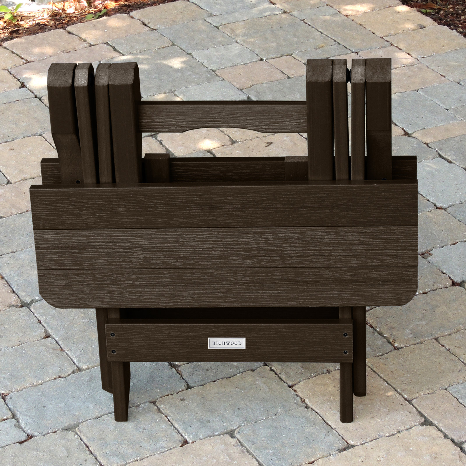 Prattsville Adirondack Side Table, Weathered Acorn