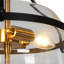 Kewaunee 3 - Light 13' Glass Black Semi Flush Mount