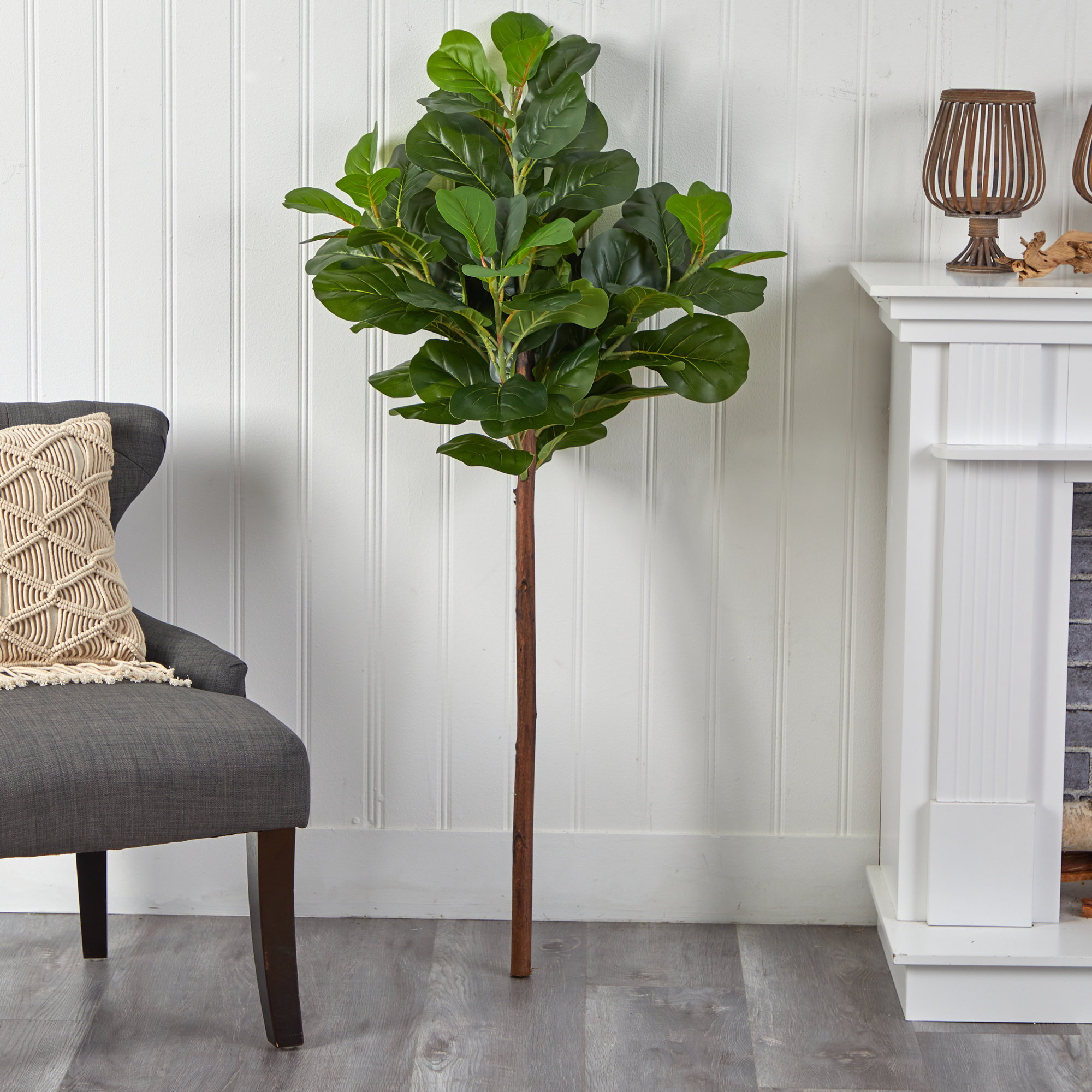 Primrue Aptos 54'' Faux Fiddle Leaf Fig Tree | Wayfair