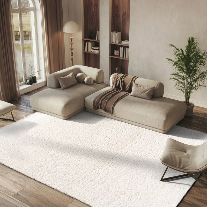 Madrid Shag 200 Performance Solid Color Rug, Rectangle 8' x 10'