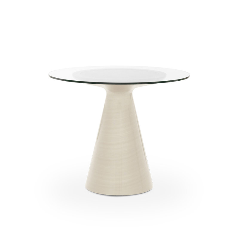Addie 36 Round Dining Table, 30" H x 36" L x 36" W, White