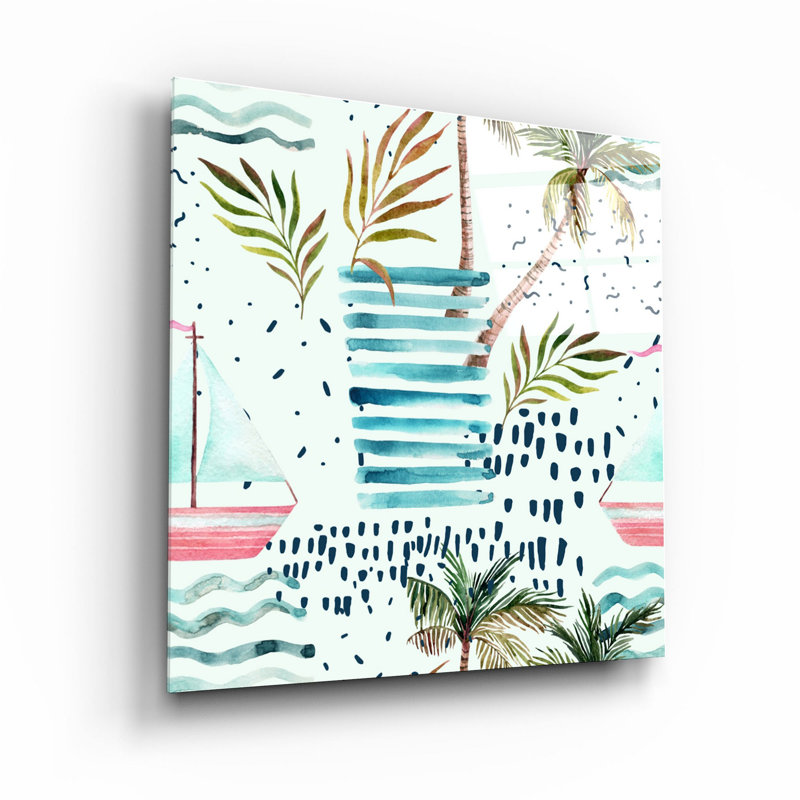 Superbe peinture décorative en verre trempé 23,6 po x 23,6 po | 100% verre trempé, épaisseur: 0,16 pouce | Impression UV pour des couleurs éclatantes | Art mural parfait pour la décoration de la maison ou du bureau, design moderne et élégant