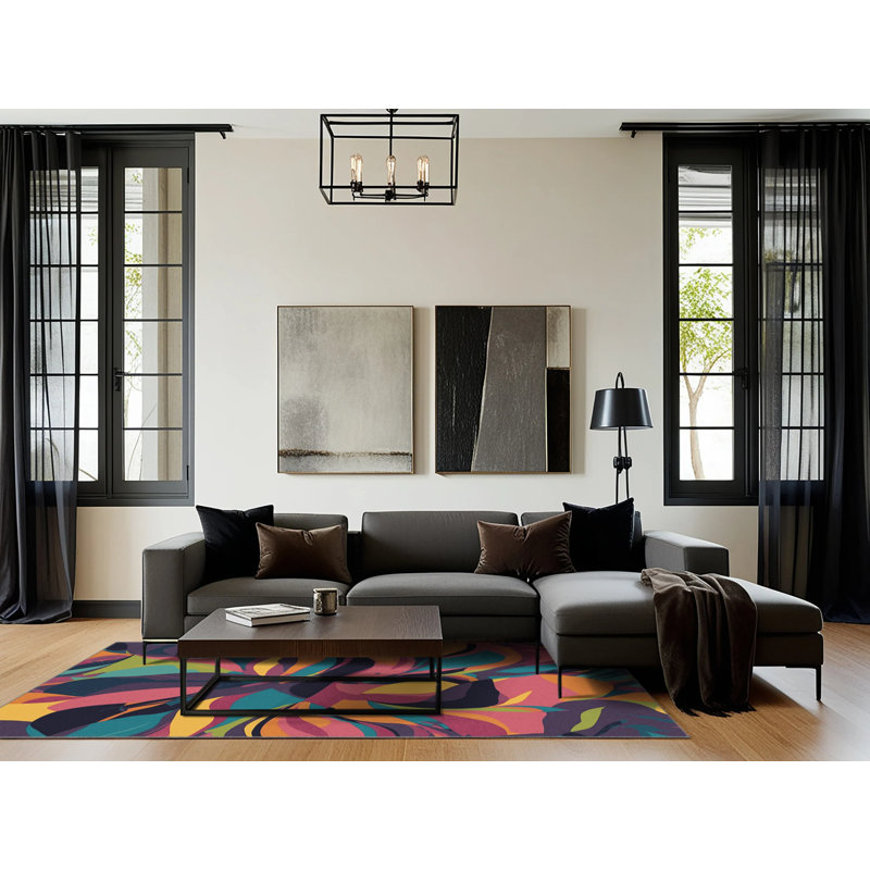 Tapis Techno Glimmer, Carré 4 pi