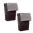  60L Slim Laundry Hamper, Clothes Basket, Lid, Ventilated, Plastic, 17.25"L x 13.75"W x 23.5"H, 2-Pack-73407851