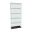 Vitrine à 5 niveaux en verre avec 5 modes DEL dynamiques, portes doubles et tablettes fixes pour un accès facile, vitrine au sol pour le bureau à domicile ou la présentation de magasin