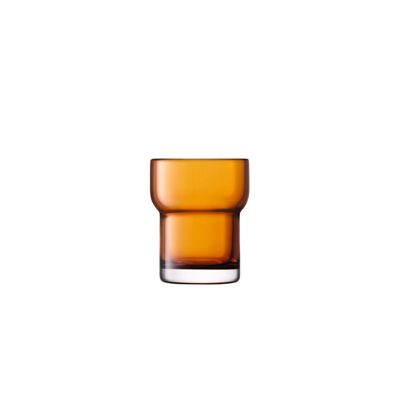 Utility Handmade Drinking Glass, Amber