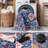 Indoor&Outdoor Washable Area Rug Blue Gorgeous flowers Vintage Low Pile Rug for Living Room Bedroom Wedding Banquet-645564847