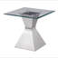 Table de bout en acier inoxydable Unaisah