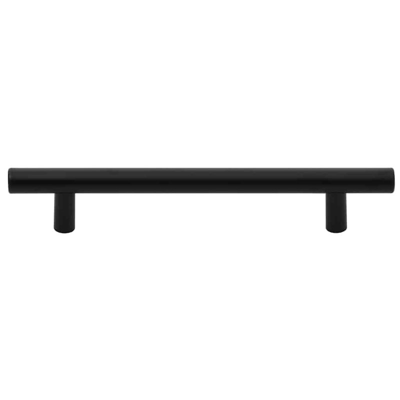 Metro Lane Cabinet Handles 10 Pcs Black 64 Mm Stainless Steel, 128mm, Black