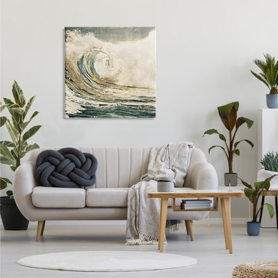 Vague de marée rétro - photographie sur toile