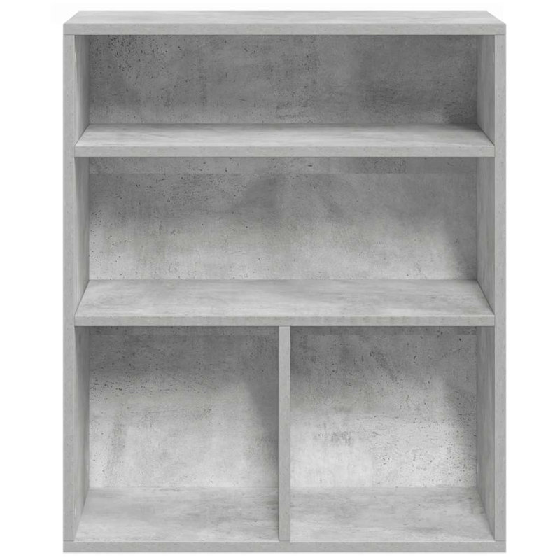 Shivin 71.5cm H x 60cm W Bookcase, Concrete Grey