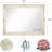 Colena Wood Flat Wall Mirror-386546863