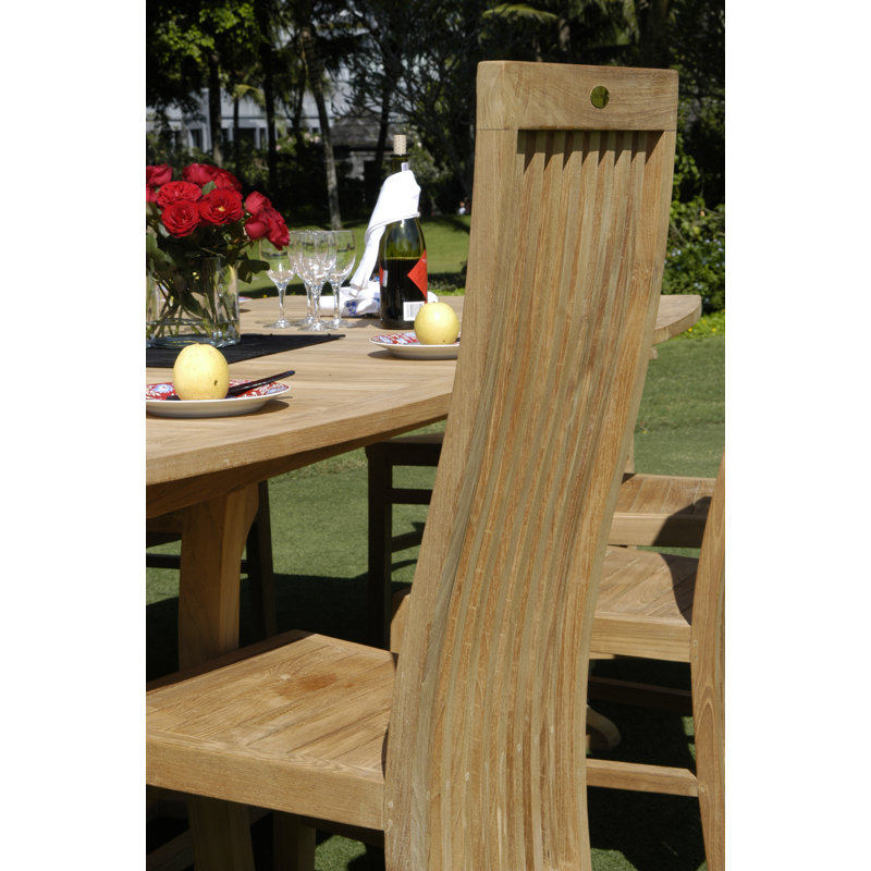 Cia Outdoor Teak Dining Side Chair