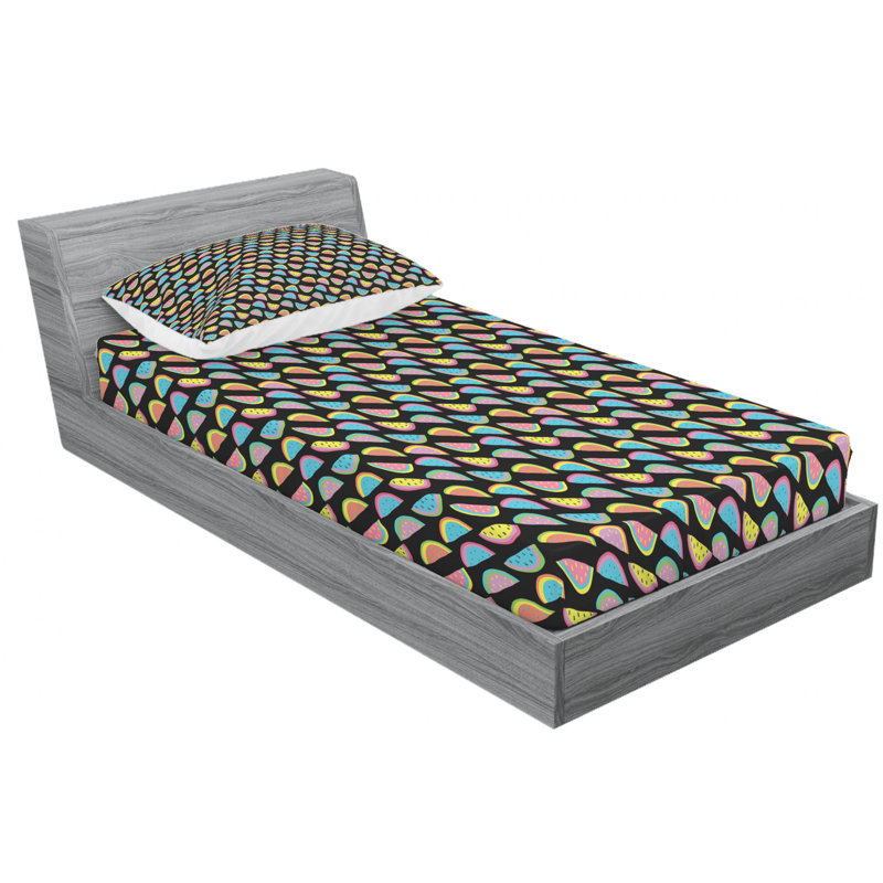 Ensemble de draps Crazy, Ensemble de draps pour lit simple TG avec drap-hou