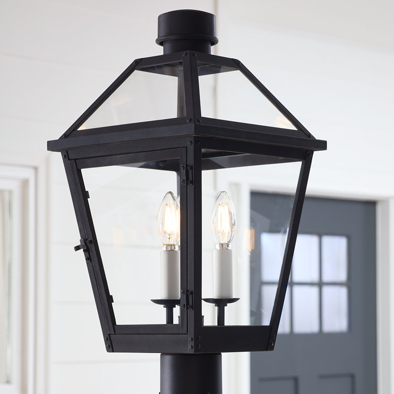 Tête de lanterne à 3 lumières, Noir texturé