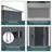  7' x 4' Metal Outdoor Storage Shed w/ Sliding Doors Charcoal Grey