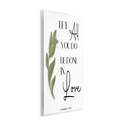 Done In Love Proverb Wall Plaque, design by Amber Clarkson
