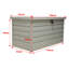 Botelho 360 L Metal Storage Box carbon-1073721277