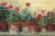 Kathleens Geraniums by Carol Rowan - Wrapped Canvas Painting Print