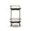 Mira Bar Cart - Smoked Brown Cast Glass