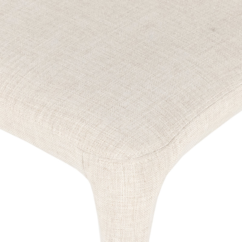 Monza Upholstered Dining Chair, Mixt Linen Natural