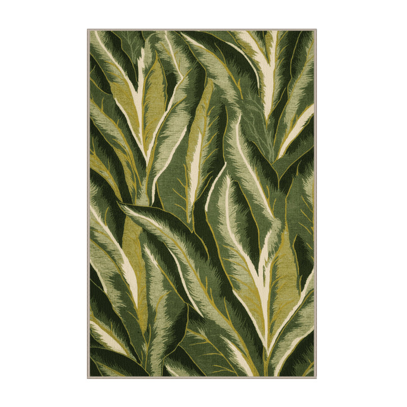  Tapis lavable Endive Cichorium endivia, Rectangle 6 pi x 9 pi