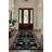 Reuben Collection Digital Print Cotton-Polyester Black Moroccan Rug-147559244