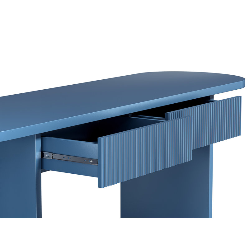 Console OMCHOM de 63 pouces avec 2 tiroirs, 31.5" H x 62.99" W x 13.78" D